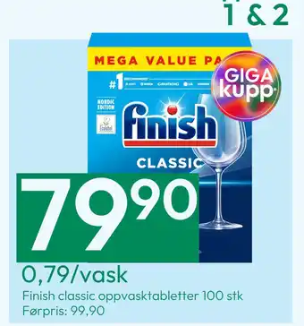 Gigaboks Finish classic oppvasktabletter tilbud