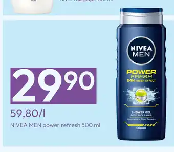 Gigaboks Nivea men power refresh 500 ml tilbud