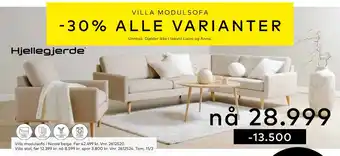 Skeidar Villa modulsofa i nicole beige tilbud