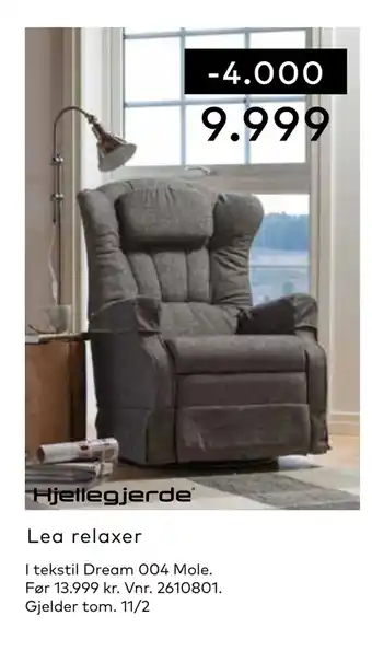 Skeidar Lea relaxer tilbud