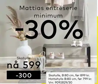 Skeidar Skohylle tilbud