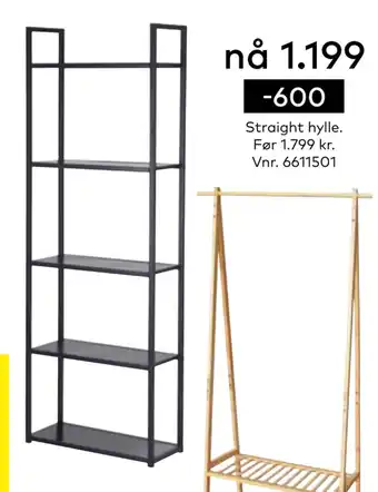 Skeidar Straight hylle tilbud