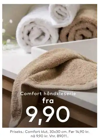 Skeidar Comfort håndkleserie tilbud