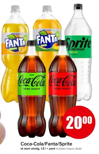Spar Coca-Cola/Fanta/Sprite tilbud