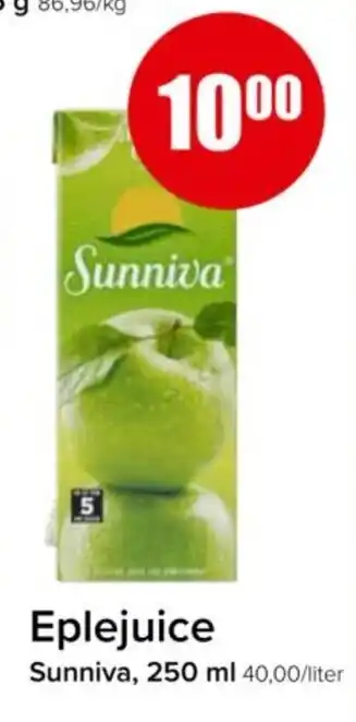 Spar Eplejuice tilbud