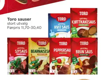 Meny Toro sauser tilbud
