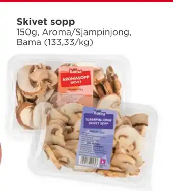 Meny Skivet sopp tilbud