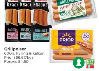 Meny Grillpølser tilbud