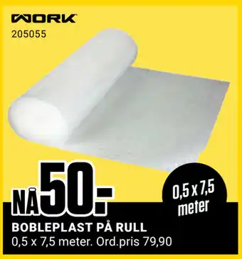 Europris Bobleplast på rull tilbud