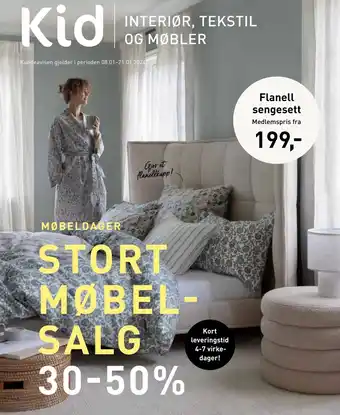 Kid Interiør Flanell sengesett tilbud