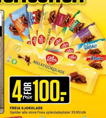 Europris Freia sjokolade tilbud