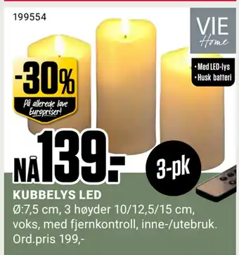 Europris Kubbelys led tilbud