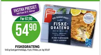 Kiwi Fiskegrateng tilbud