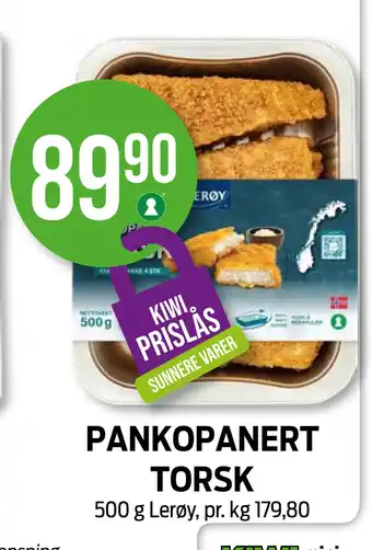 Kiwi Pankopanert torsk tilbud