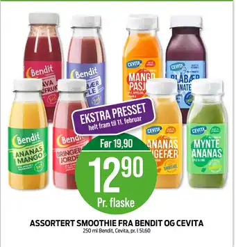 Kiwi Assortert smoothie fra bendit og cevita tilbud