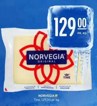 NORVEGIA Tine, 129,00 pr. kg