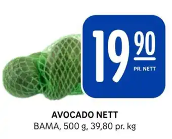 Rema 1000 AVOCADO NETT BAMA, 500 g, 39,80 pr. kg tilbud