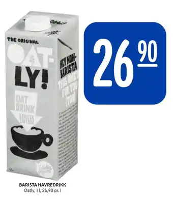 Rema 1000 BARISTA HAVREDRIKK Oatly, 11, 26,90 pr. 1 tilbud