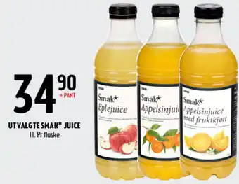 Coop Prix UTVALGTE SMAK* JUICE tilbud