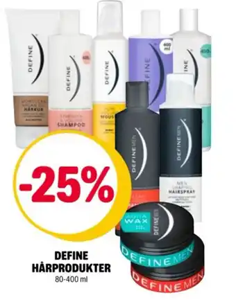 DEFINE HÅRPRODUKTER