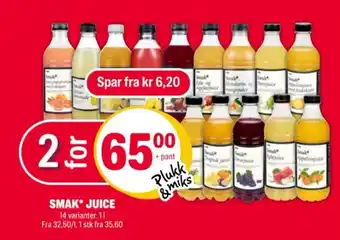 Coop Extra SMAK JUICE tilbud