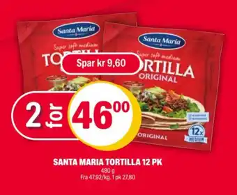 Coop Extra SANTA MARIA TORTILLA 12 PK tilbud