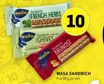 Bunnpris WASA SANDWICH tilbud