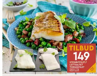 Coop Mega Steinbitfilet/ lettsaltet torskefilet tilbud