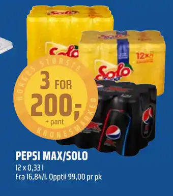 Coop Obs Pepsi max/solo tilbud