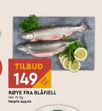 Coop Mega Røye fra blåfjell tilbud