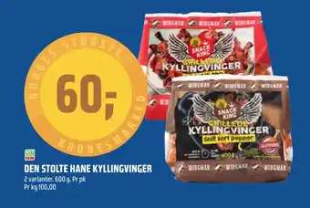 Coop Obs Den stolte hane kyllingvinger tilbud