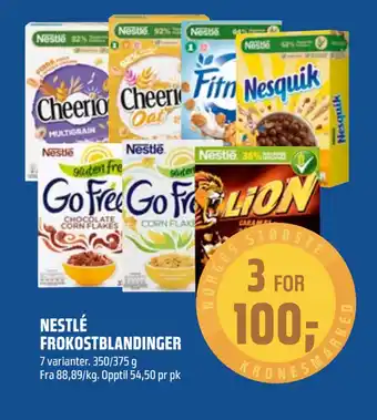 Coop Obs Nestlé frokostblandinger tilbud