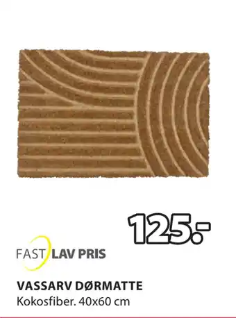 JYSK Vassarv dørmatte tilbud