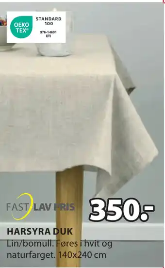 JYSK Harsyra duk tilbud
