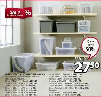 JYSK Smartstore classic oppbevaringsboks tilbud