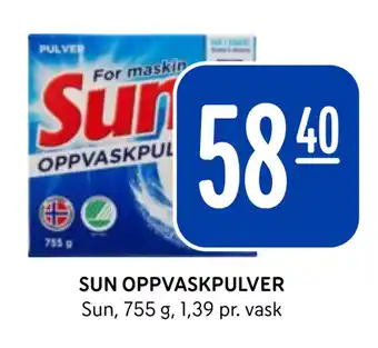 Rema 1000 Sun oppvaskpulver tilbud