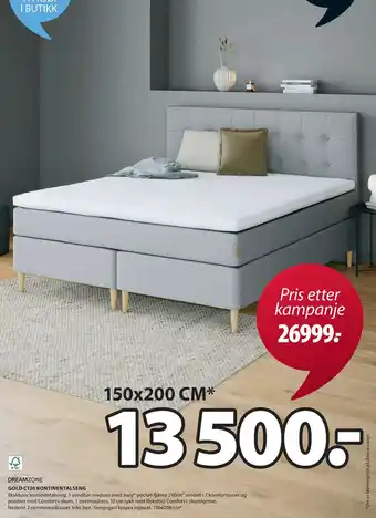 JYSK Gold c120 kontinentalseng tilbud