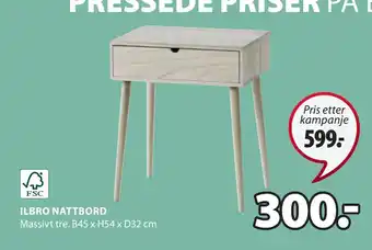 JYSK Ilbro nattbord tilbud