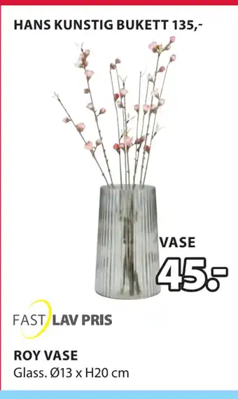 JYSK Roy vase tilbud