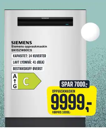 Skousen Siemens oppvaskmaskin tilbud