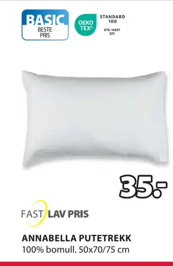 JYSK Annabella putetrekk tilbud