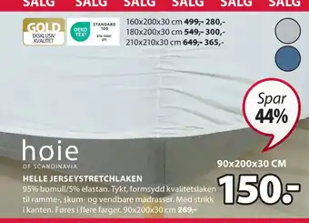 JYSK Helle jerseystretchlaken tilbud