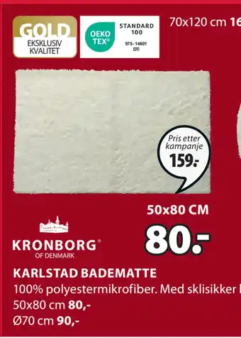 JYSK Karlstad badematte tilbud