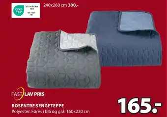 JYSK Rosentre sengeteppe tilbud