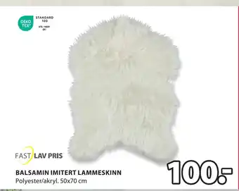 JYSK Balsamin imitert lammeskinn tilbud