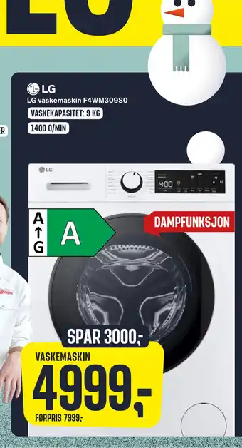 Skousen Lg vaskemaskin f4wm309s0 tilbud