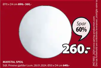 JYSK Marstal speil tilbud