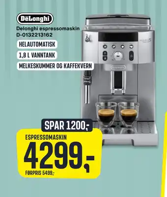 Skousen Delonghi espressomaskin d-0132213162 tilbud