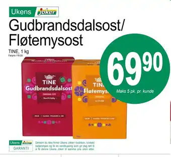 Joker Gudbrandsdalsost/ fløtemysost tilbud