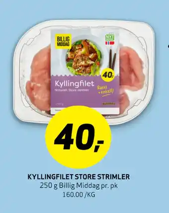 Bunnpris Kyllingfilet store strimler tilbud